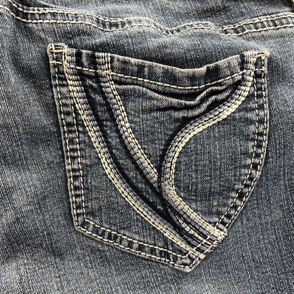 Ariya Jeans Womens Capri Jeans Size 13/14 Blue Denim Casual Cuffed Classic Y2K - Picture 10 of 13